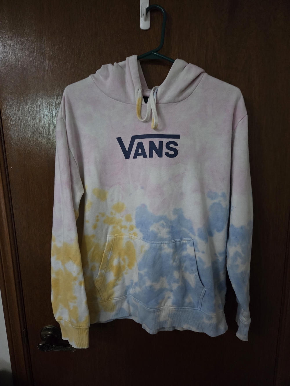 Vans Women’s Pastel Tie-Dye Hoodie - Pink, Blue & Yellow